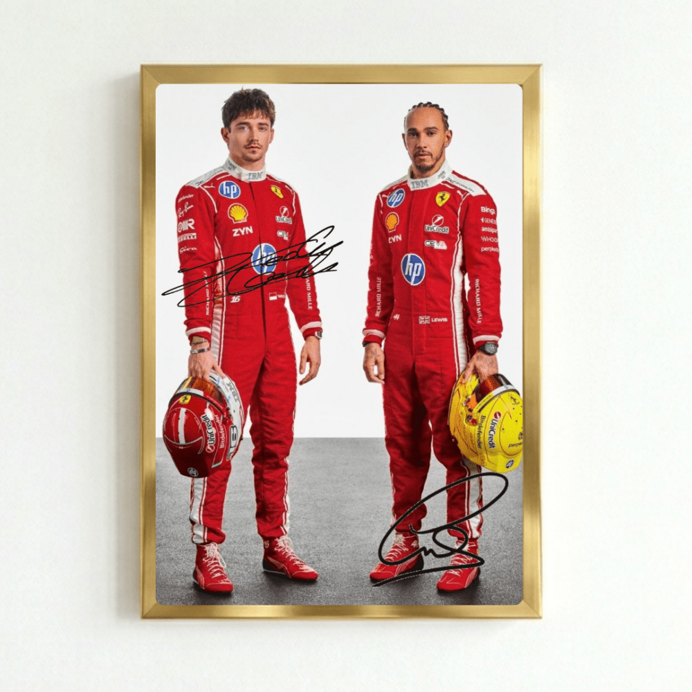 lewis hamilton, leclerc ferrari - Vibes Districtlewis hamilton, leclerc ferrari poster GoldVibes District