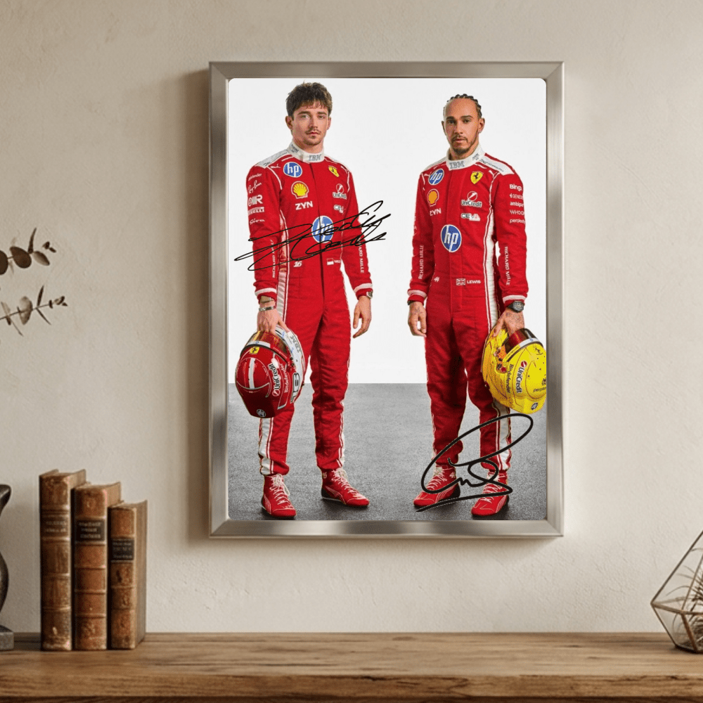 lewis hamilton, leclerc ferrari - Vibes Districtlewis hamilton, leclerc ferrari poster GoldVibes District
