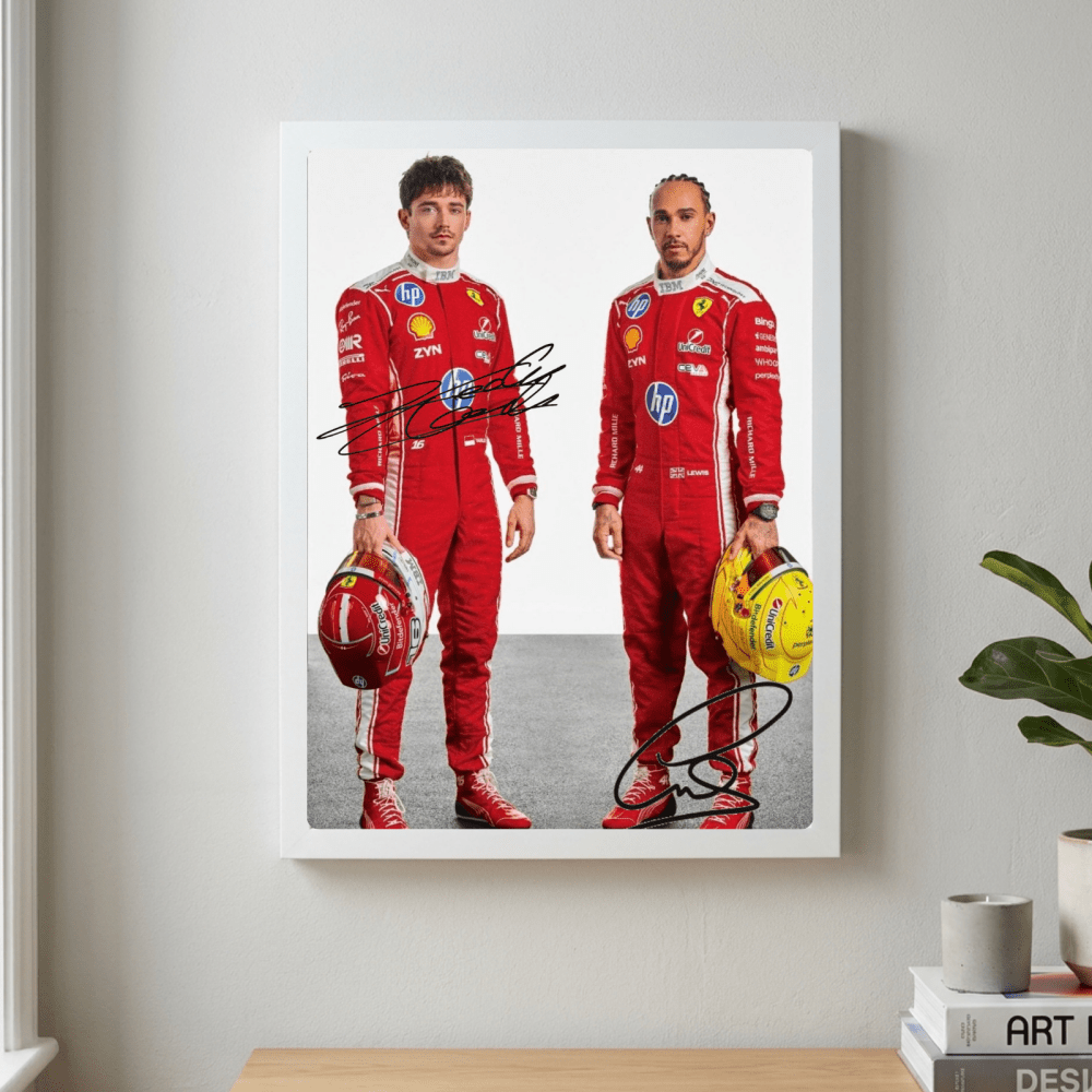 lewis hamilton, leclerc ferrari - Vibes Districtlewis hamilton, leclerc ferrari poster GoldVibes District