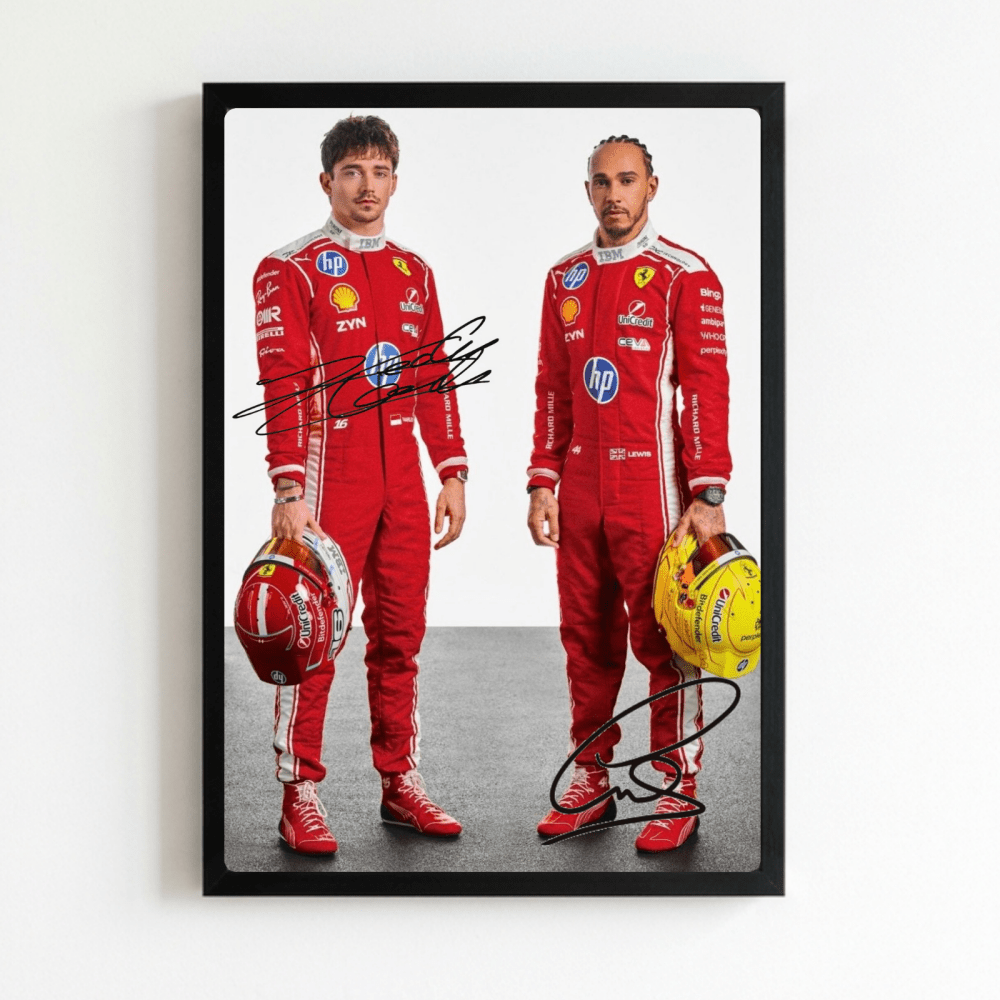 lewis hamilton, leclerc ferrari - Vibes Districtlewis hamilton, leclerc ferrari poster NeroVibes District