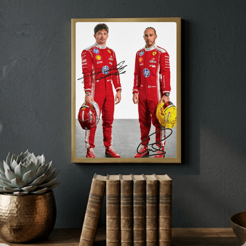 lewis hamilton, leclerc ferrari - Vibes Districtlewis hamilton, leclerc ferrari poster GoldVibes District