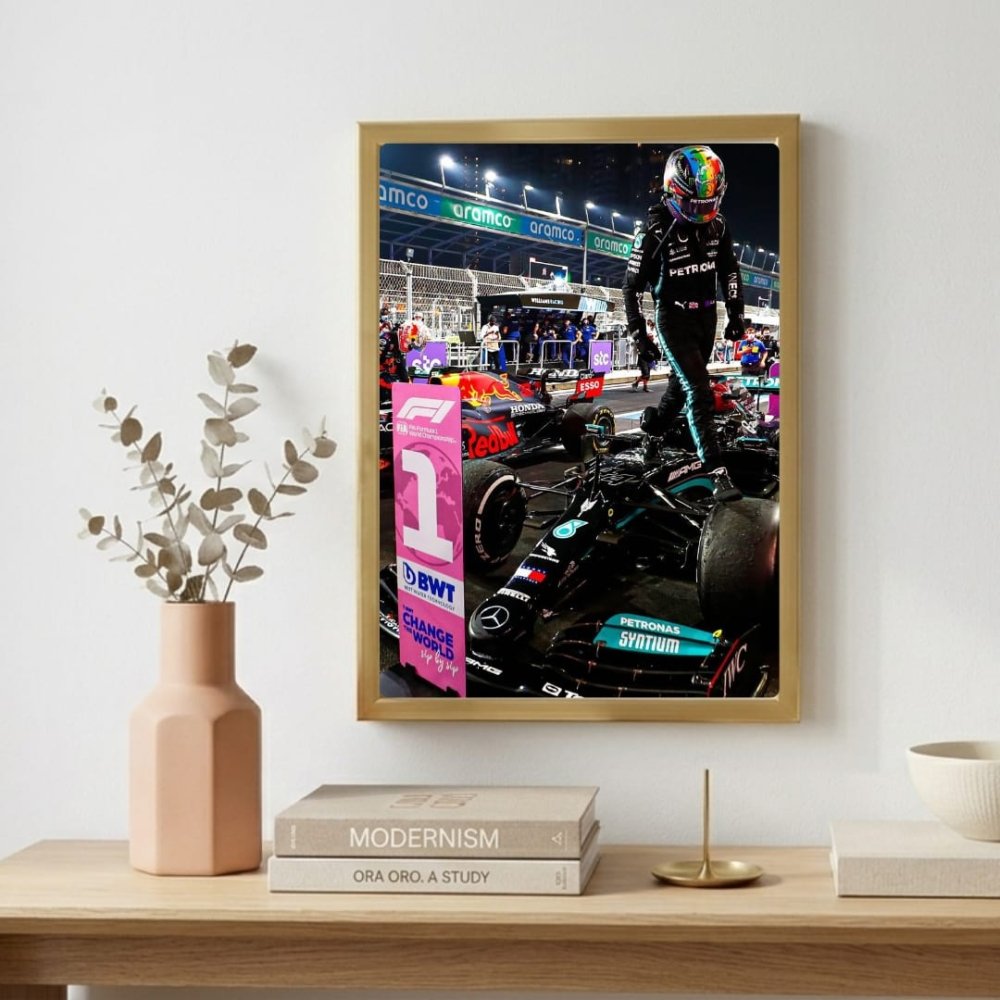 lewis hamilton mercedes - Vibes Districtlewis hamilton mercedes poster GoldVibes District