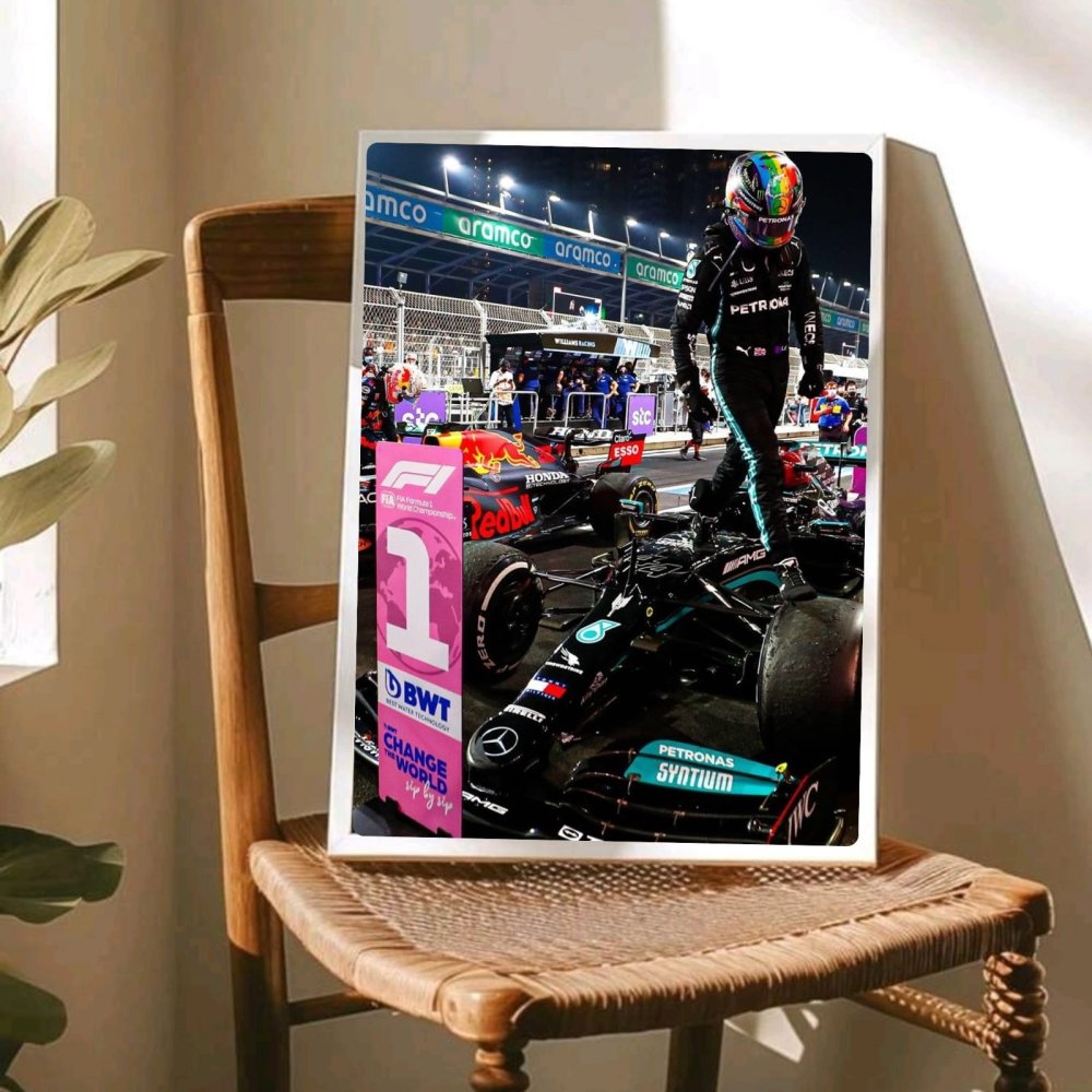 lewis hamilton mercedes - Vibes Districtlewis hamilton mercedes poster GoldVibes District