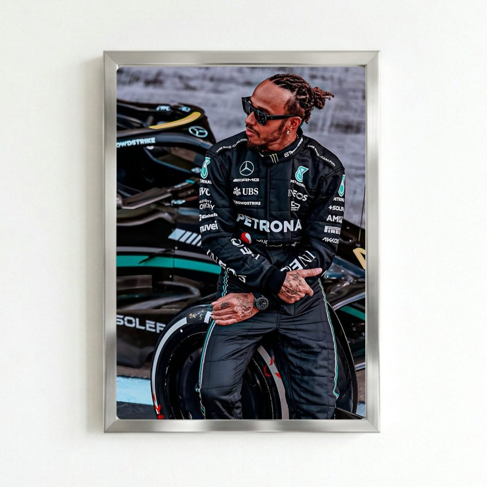 lewis hamilton mercedes f1 - Vibes Districtlewis hamilton mercedes f1 poster SilverVibes District