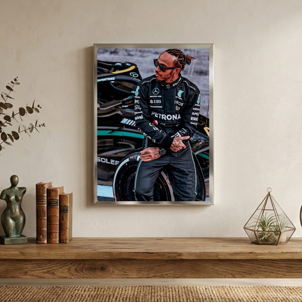 lewis hamilton mercedes f1 - Vibes Districtlewis hamilton mercedes f1 poster SilverVibes District