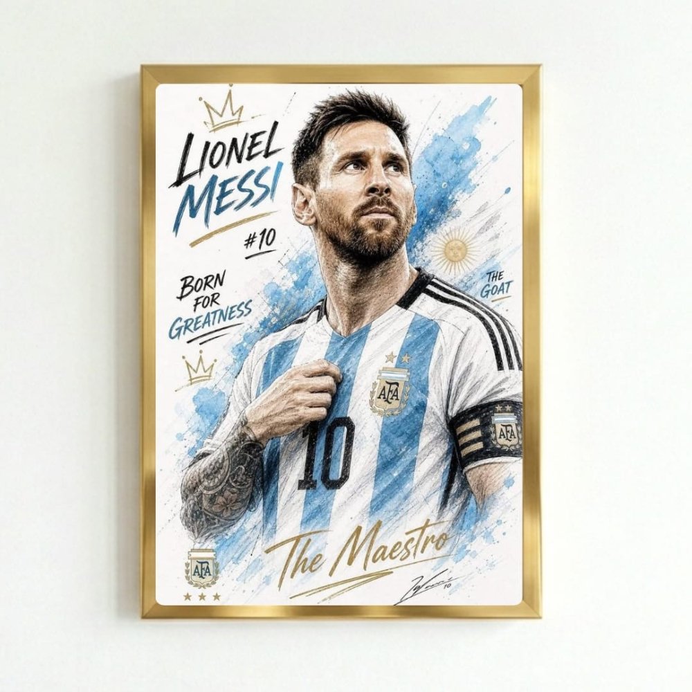 lionel messi - Vibes Districtlionel messi poster GoldVibes District