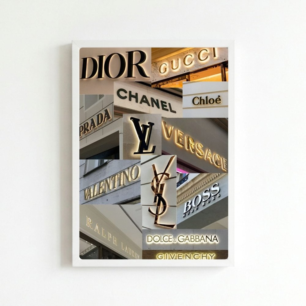 Luxury brand - Vibes DistrictLuxury brand poster BiancoVibes District