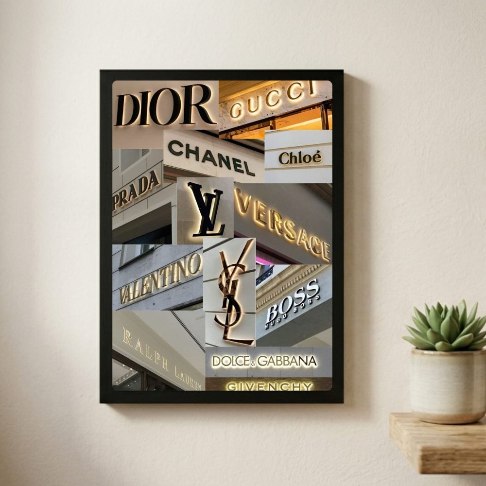 Luxury brand - Vibes DistrictLuxury brand poster GoldVibes District
