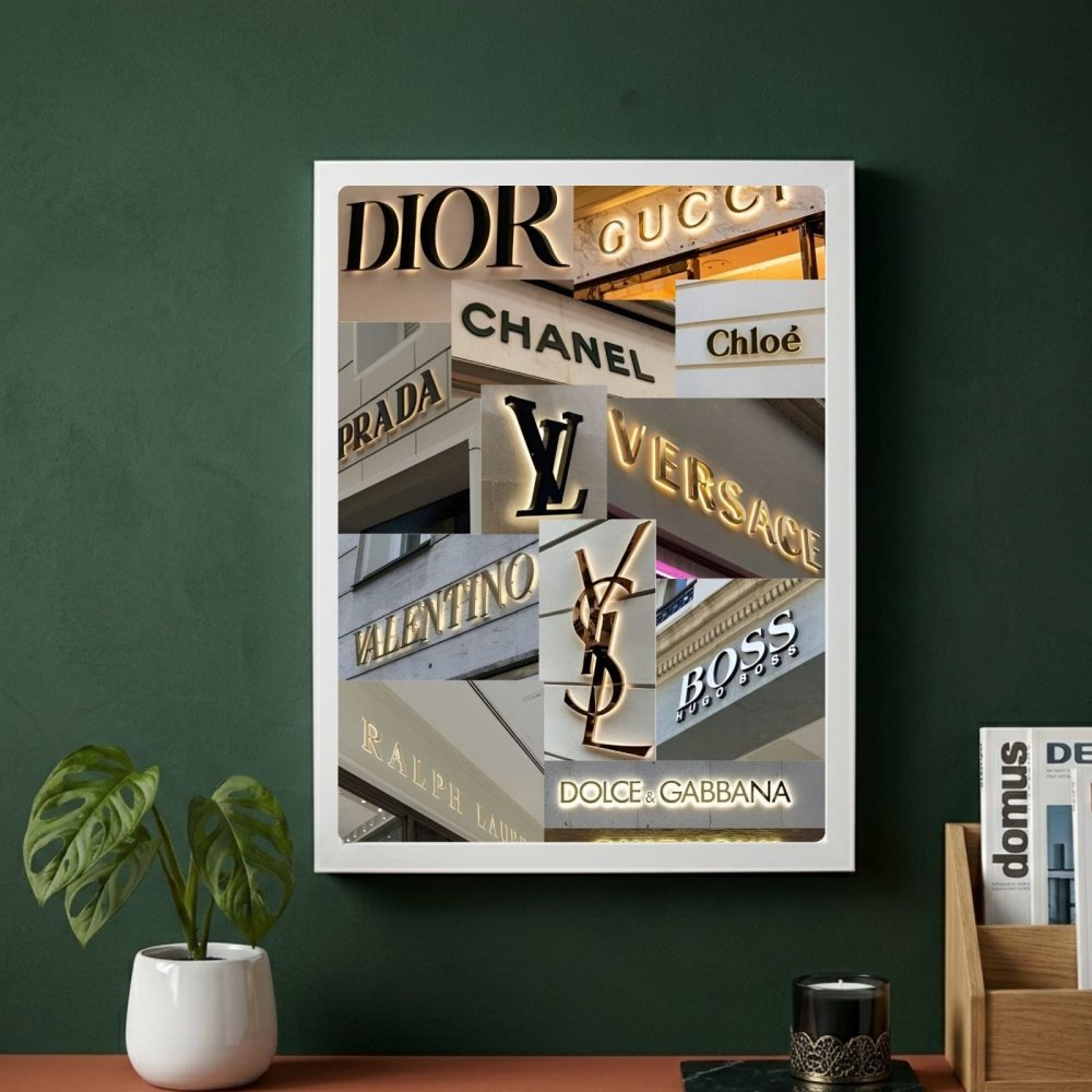 Luxury brand - Vibes DistrictLuxury brand poster GoldVibes District