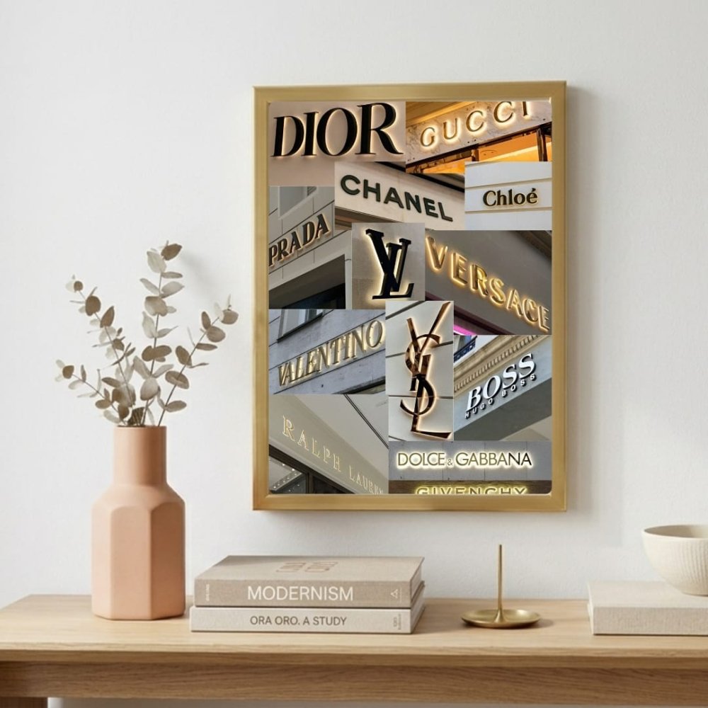 Luxury brand - Vibes DistrictLuxury brand poster GoldVibes District