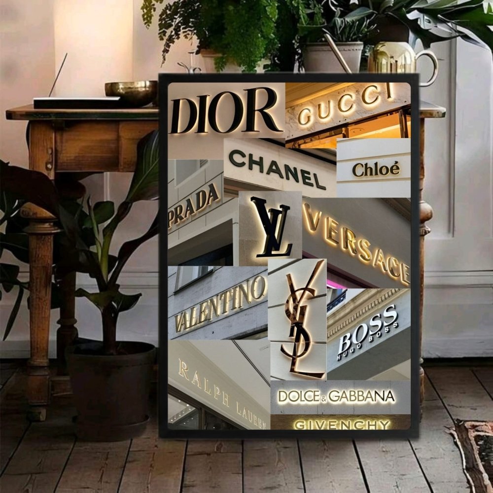 Luxury brand - Vibes DistrictLuxury brand poster GoldVibes District