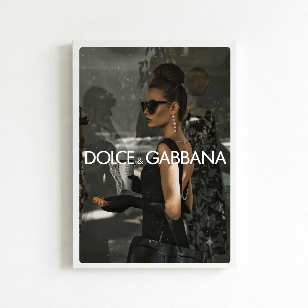 Luxury brand - Vibes DistrictLuxury brand poster BiancoVibes District