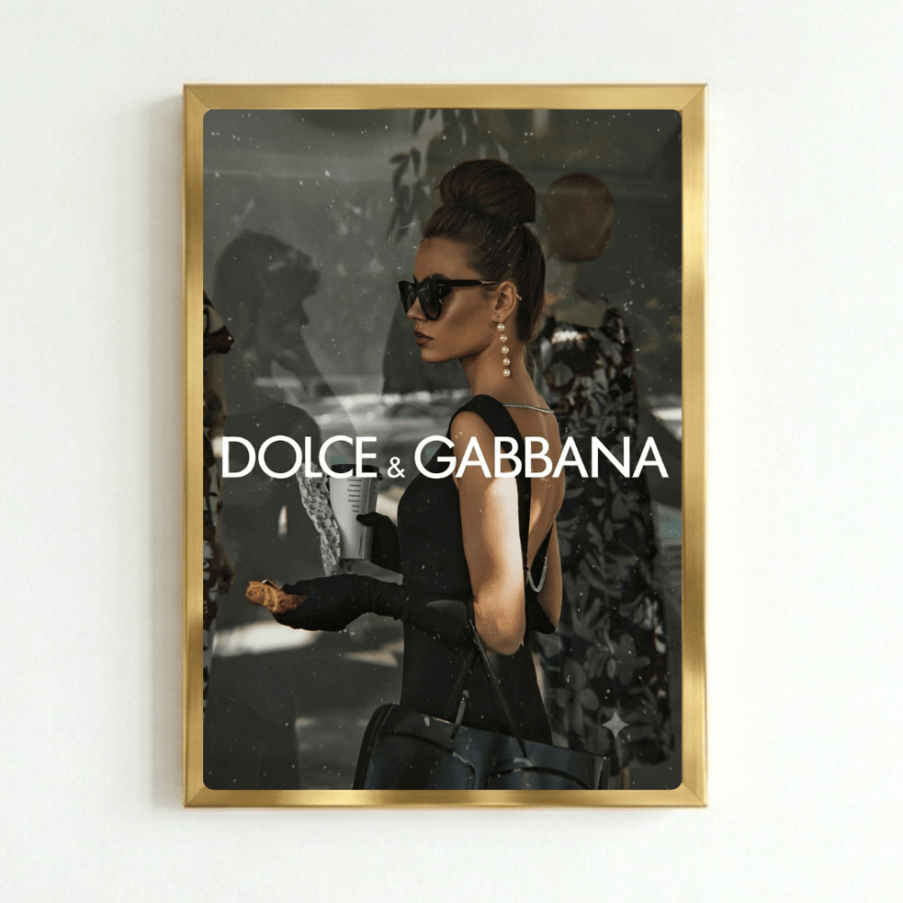 Luxury brand - Vibes DistrictLuxury brand poster GoldVibes District
