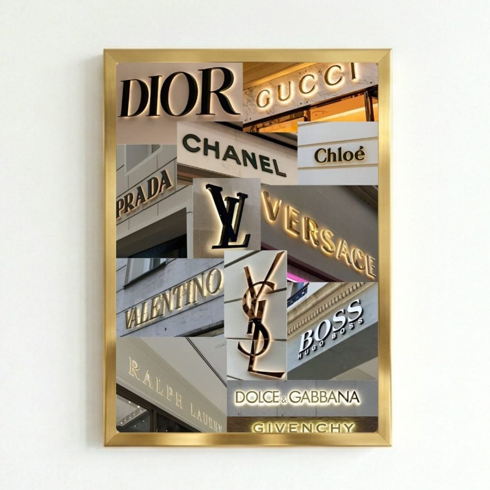 Luxury brand - Vibes DistrictLuxury brand poster GoldVibes District
