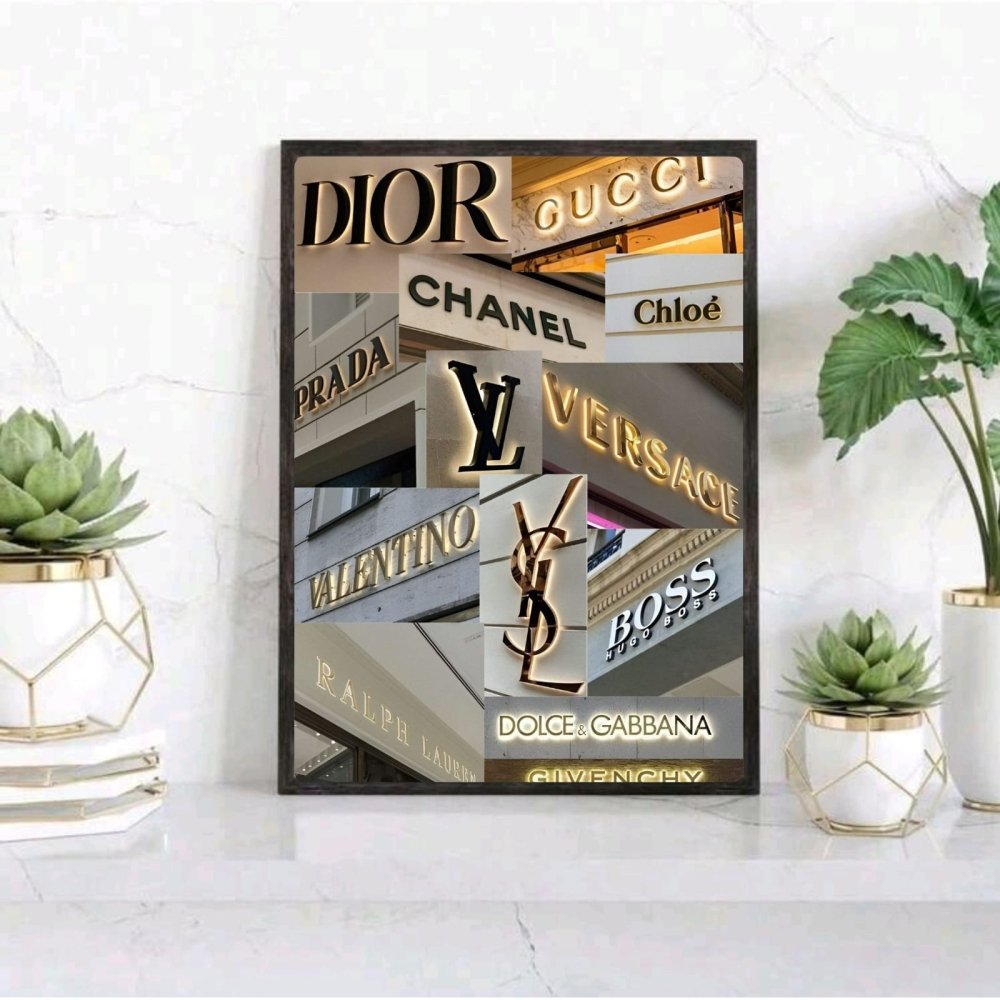 Luxury brand - Vibes DistrictLuxury brand poster GoldVibes District