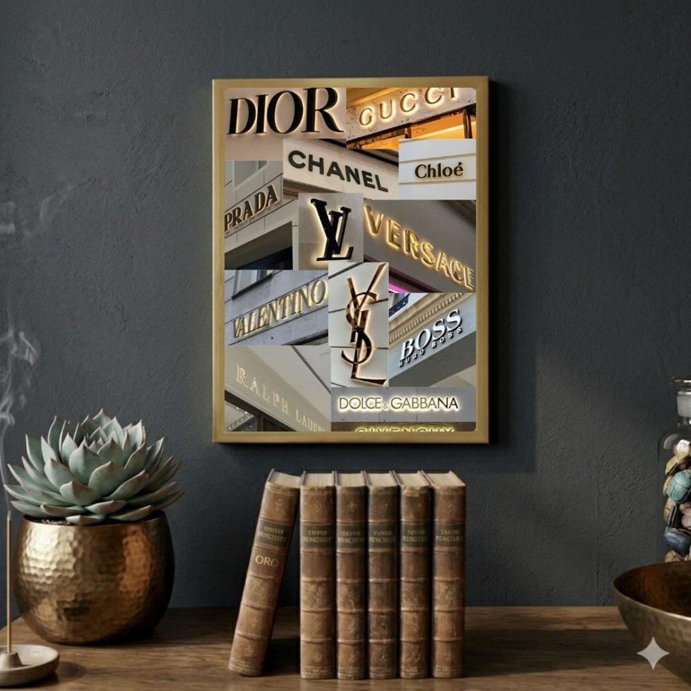 Luxury brand - Vibes DistrictLuxury brand poster GoldVibes District