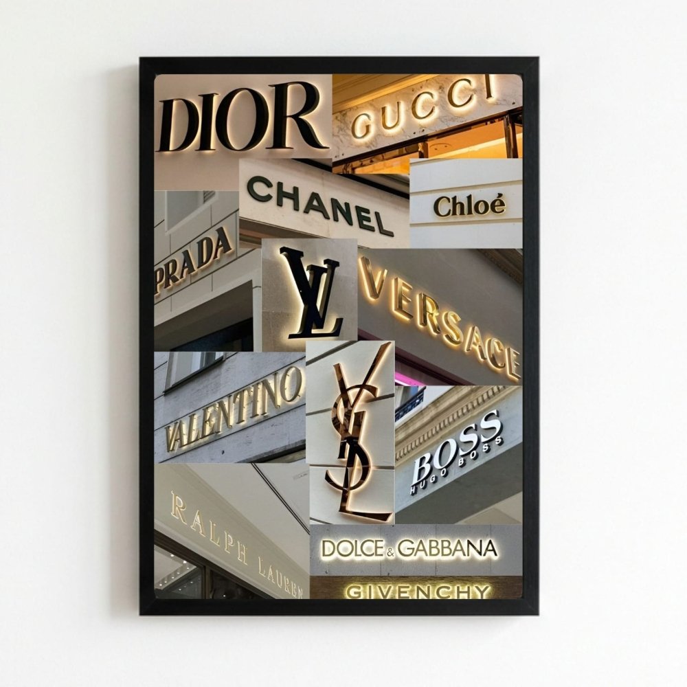 Luxury brand - Vibes DistrictLuxury brand poster NeroVibes District