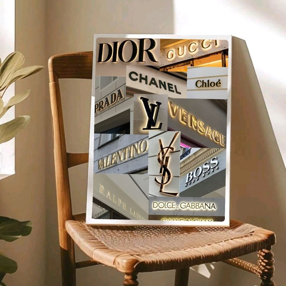 Luxury brand - Vibes DistrictLuxury brand poster GoldVibes District