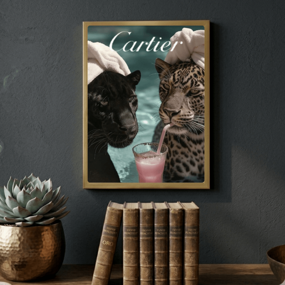 Luxury brand - Vibes DistrictLuxury brand poster GoldVibes District