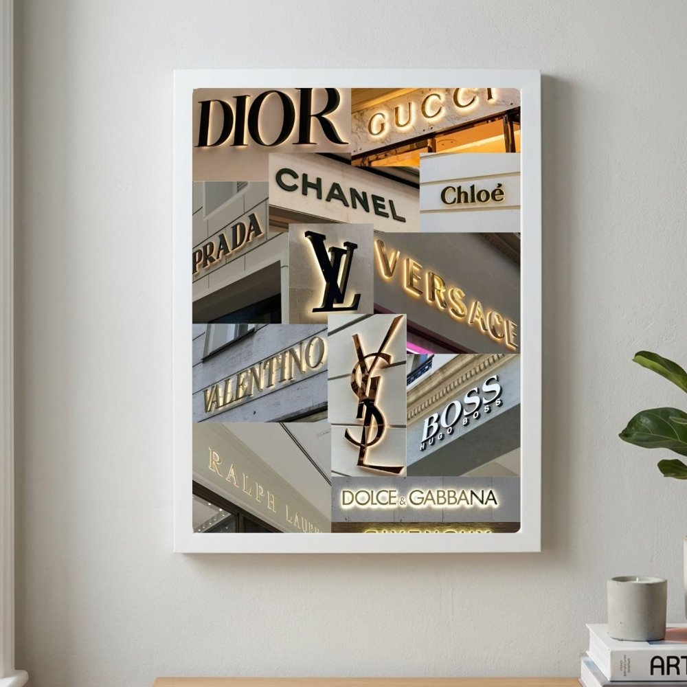 Luxury brand - Vibes DistrictLuxury brand poster GoldVibes District