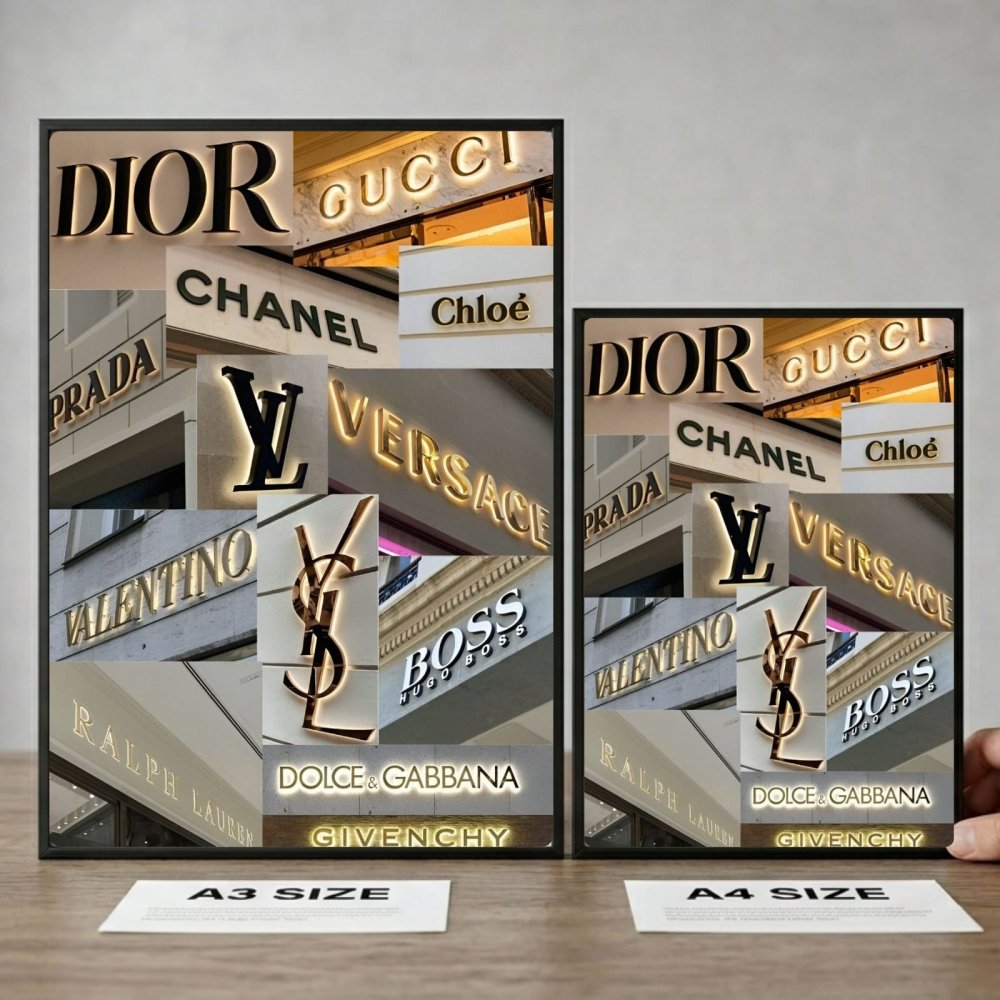 Luxury brand - Vibes DistrictLuxury brand poster GoldVibes District