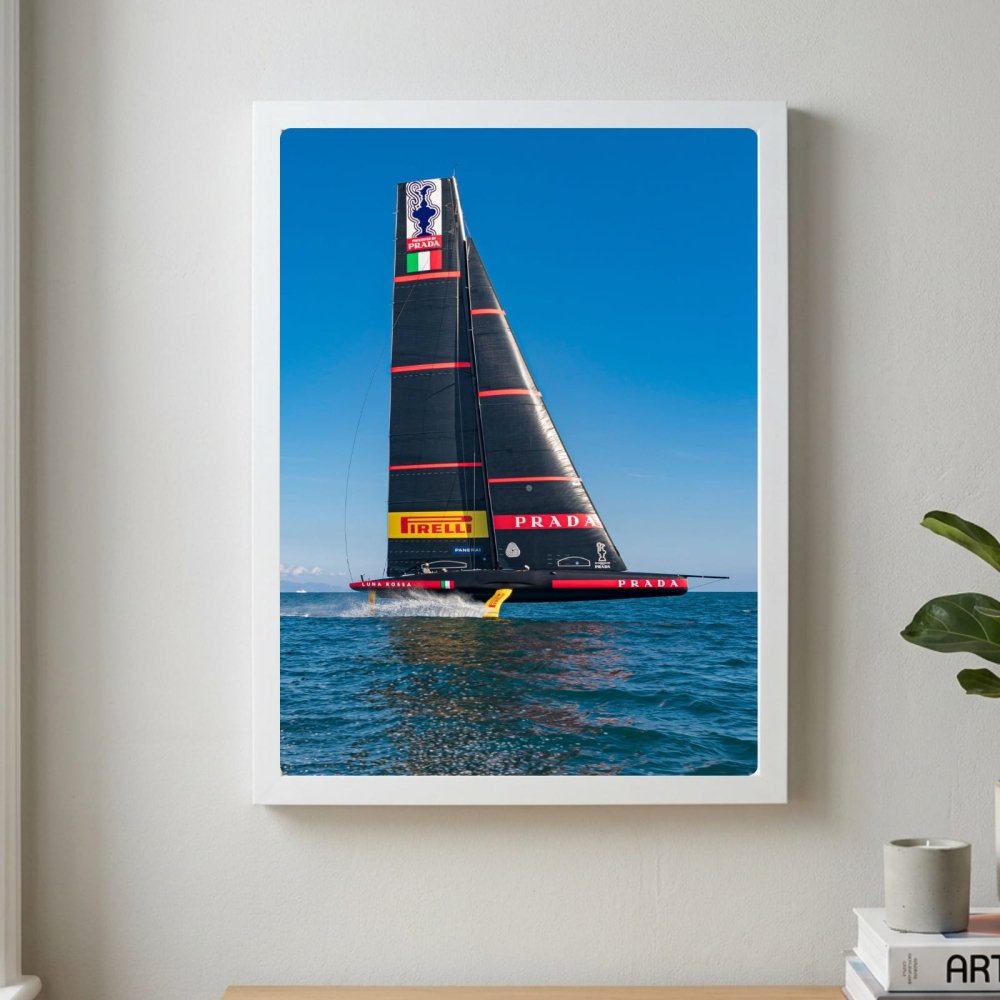 Luxury brand - luna rossa, barca a vela - Vibes DistrictLuxury brand - luna rossa, barca a vela poster NeroVibes District