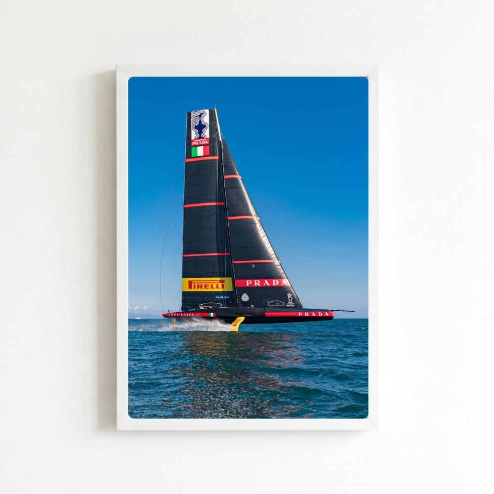 Luxury brand - luna rossa, barca a vela - Vibes DistrictLuxury brand - luna rossa, barca a vela poster NeroVibes District