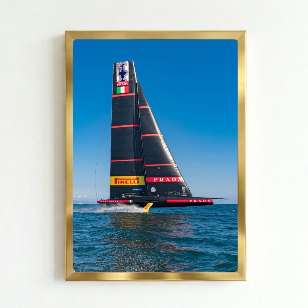 Luxury brand - luna rossa, barca a vela - Vibes DistrictLuxury brand - luna rossa, barca a vela poster NeroVibes District