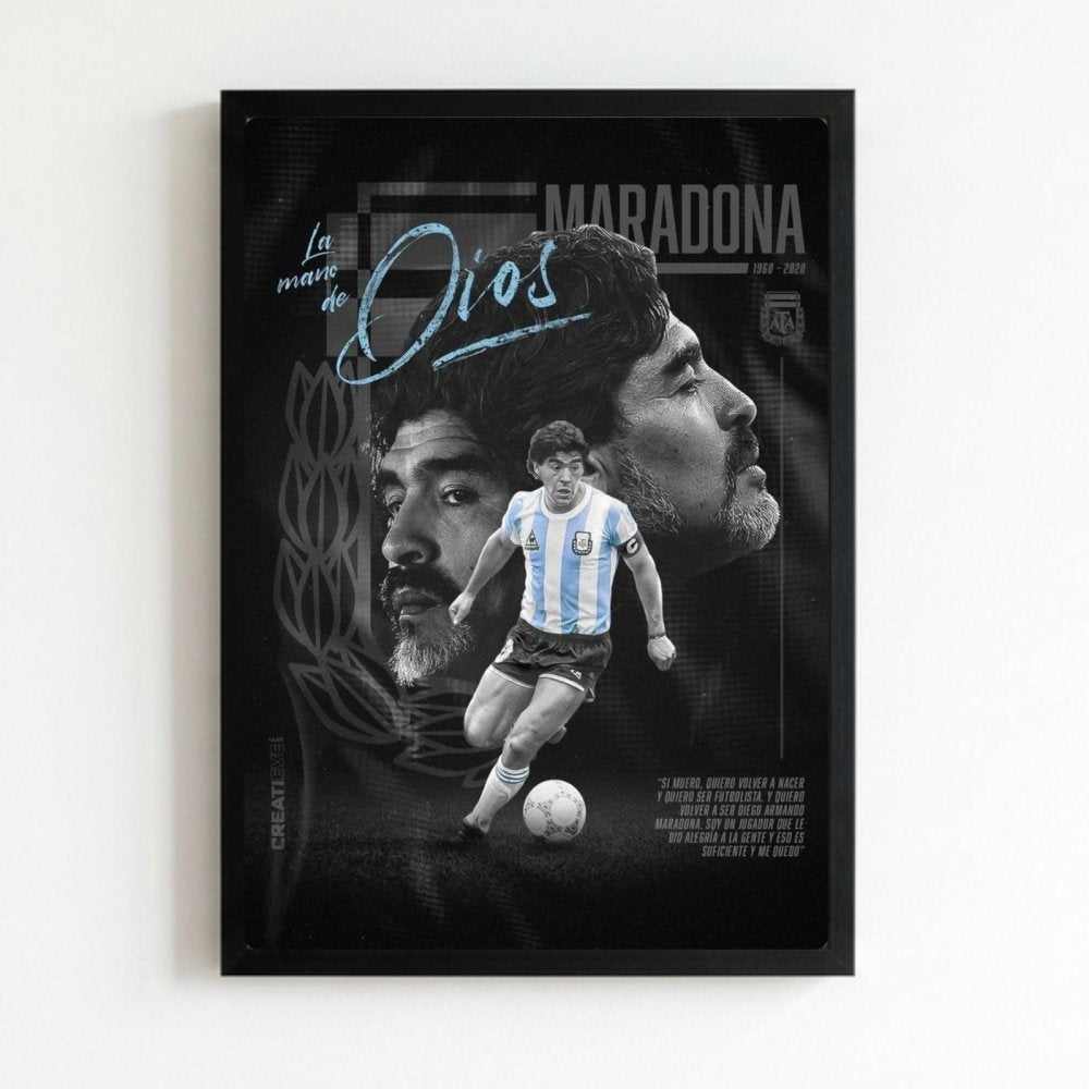 Maradona - Vibes DistrictMaradona poster NeroVibes District