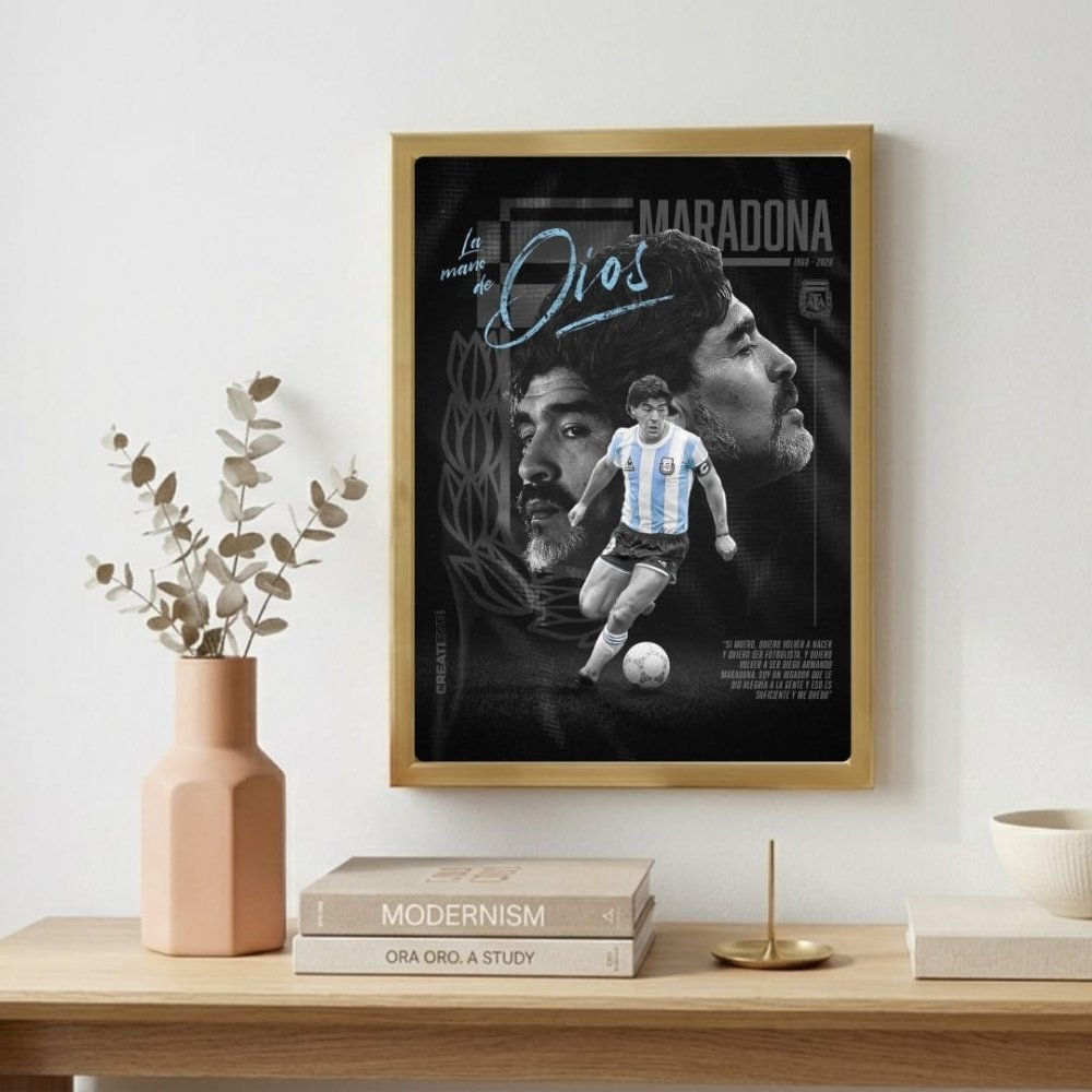 Maradona - Vibes DistrictMaradona poster GoldVibes District