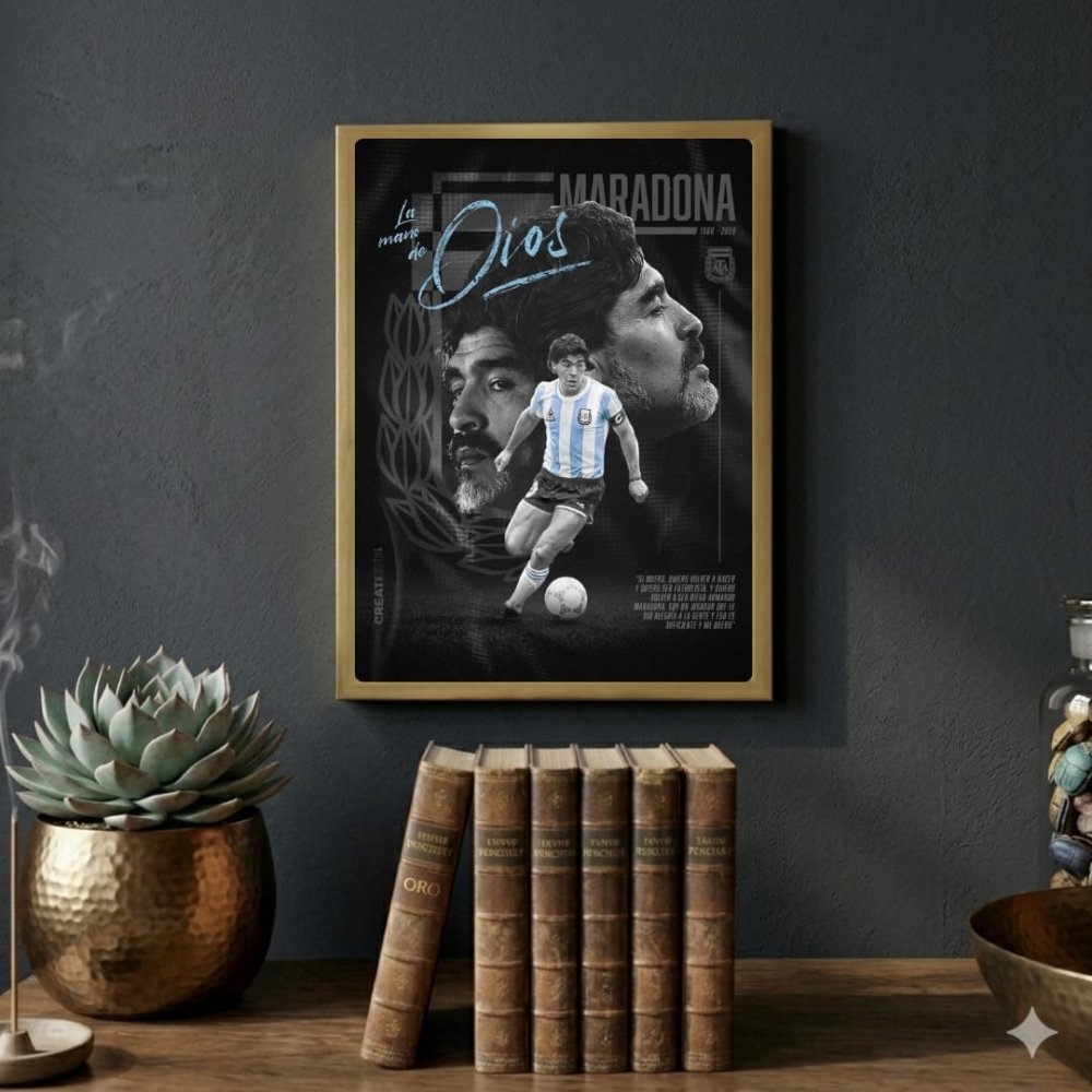 Maradona - Vibes DistrictMaradona poster GoldVibes District