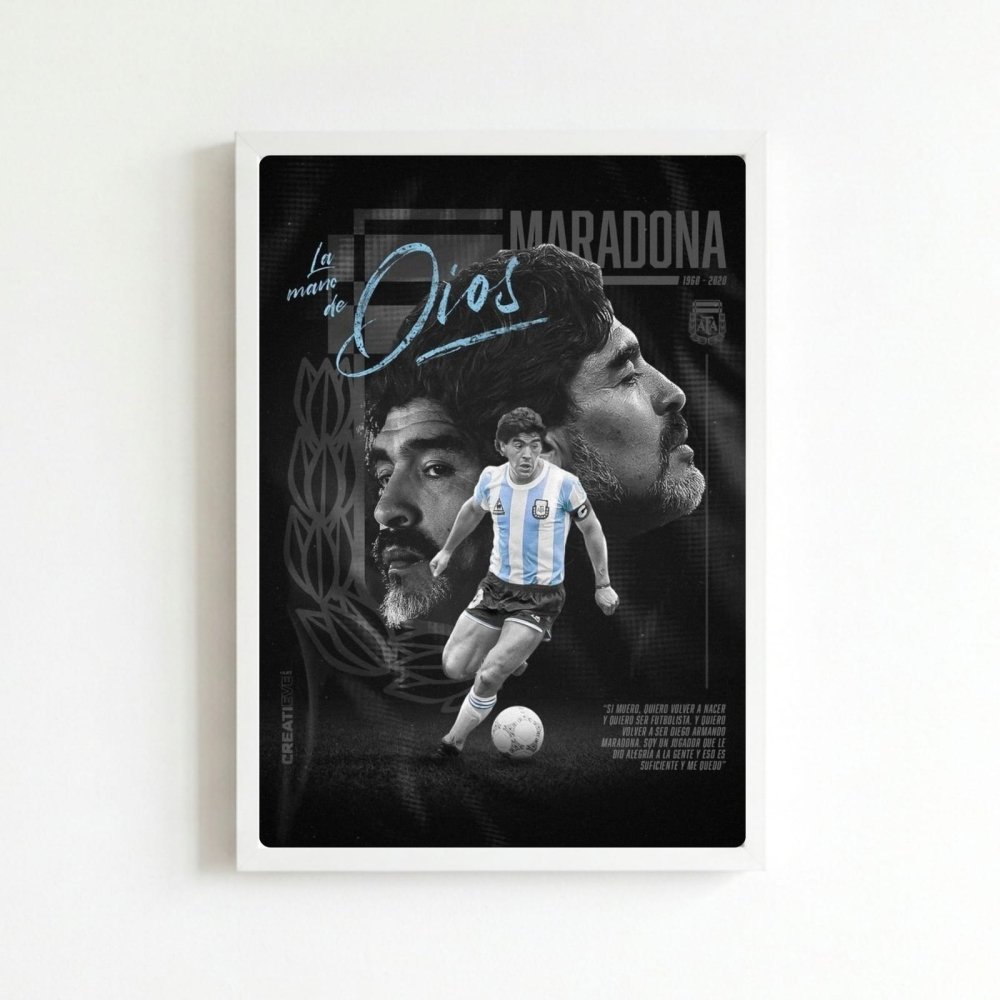 Maradona - Vibes DistrictMaradona poster BiancoVibes District