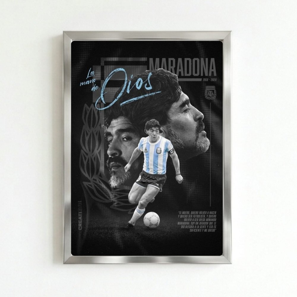 Maradona - Vibes DistrictMaradona poster SilverVibes District