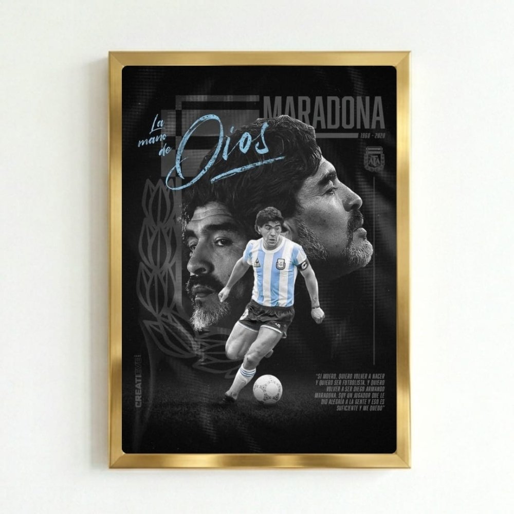 Maradona - Vibes DistrictMaradona poster GoldVibes District