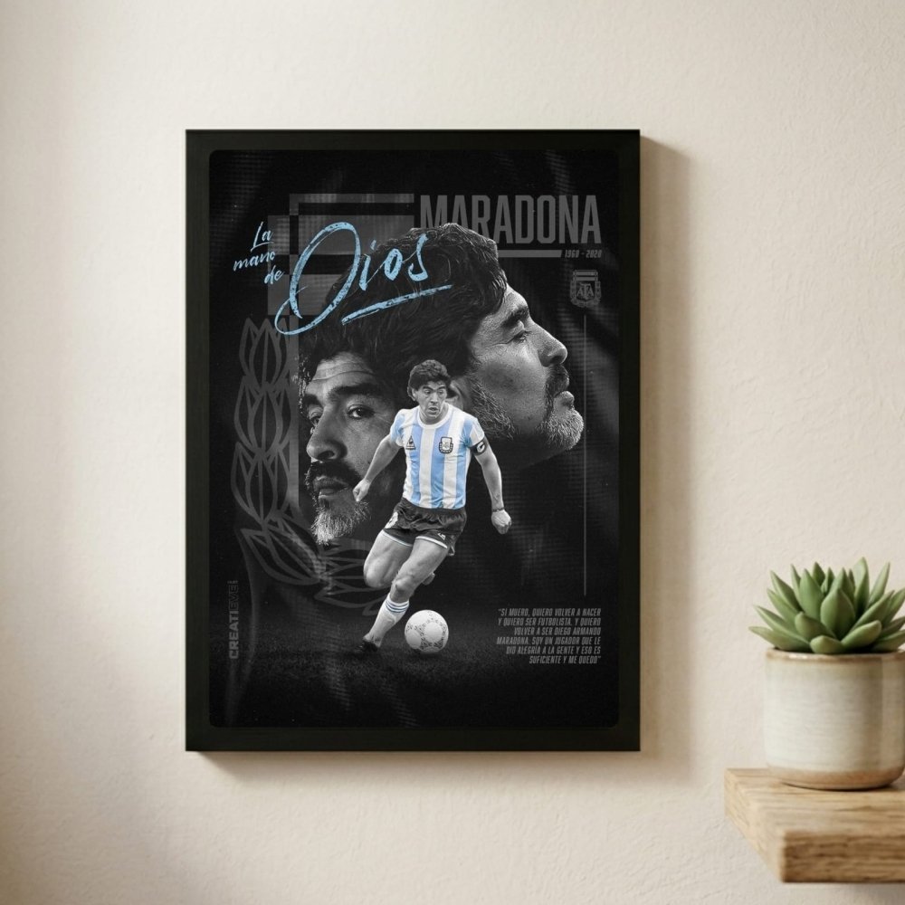Maradona - Vibes DistrictMaradona poster GoldVibes District