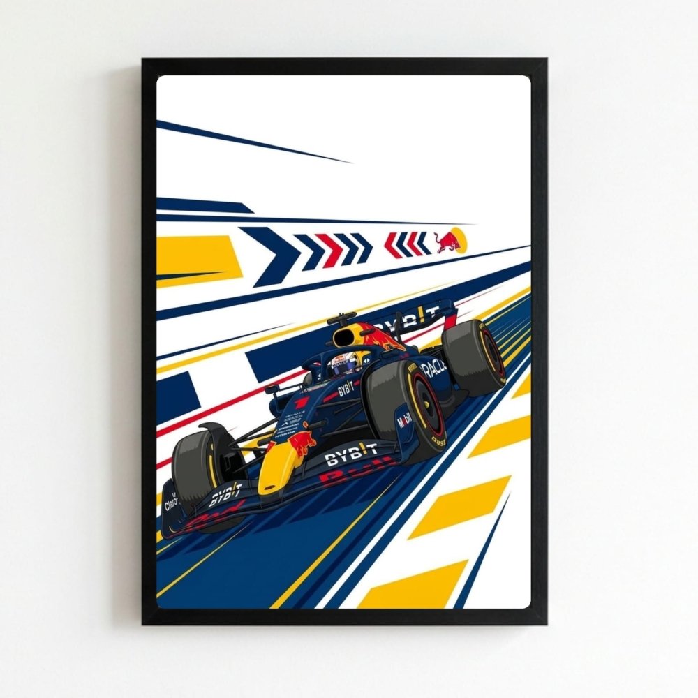 max verstappen red bull f1 - Vibes Districtmax verstappen red bull f1 poster NeroVibes District