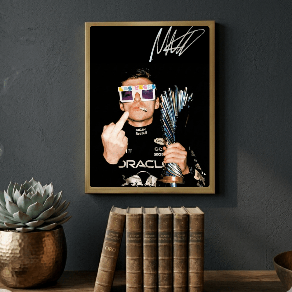 max verstappen red bull f1 - Vibes Districtmax verstappen red bull f1 poster GoldVibes District