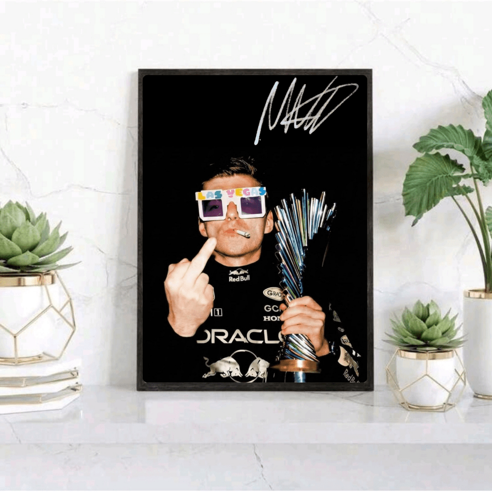 max verstappen red bull f1 - Vibes Districtmax verstappen red bull f1 poster GoldVibes District