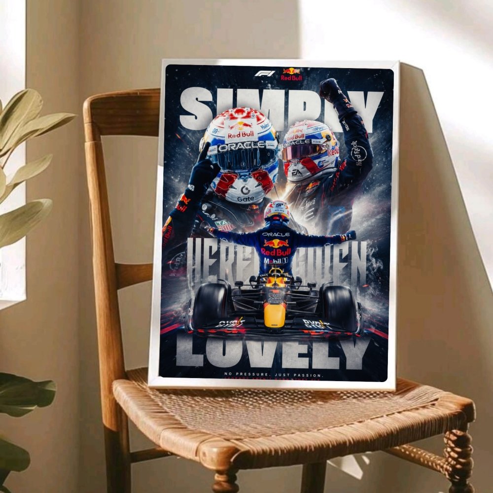 max verstappen red bull f1 - Vibes Districtmax verstappen red bull f1 poster GoldVibes District