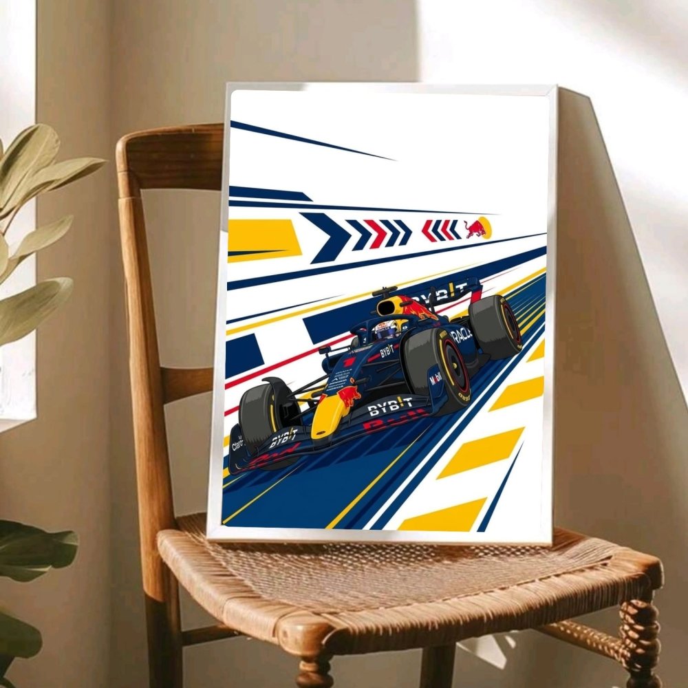 max verstappen red bull f1 - Vibes Districtmax verstappen red bull f1 poster SilverVibes District