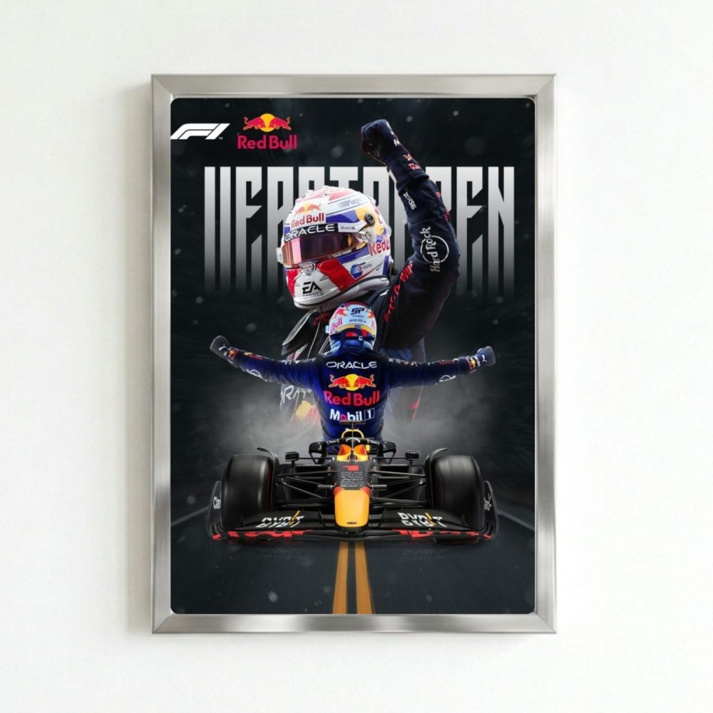 max verstappen red bull f1 - Vibes Districtmax verstappen red bull f1 poster SilverVibes District