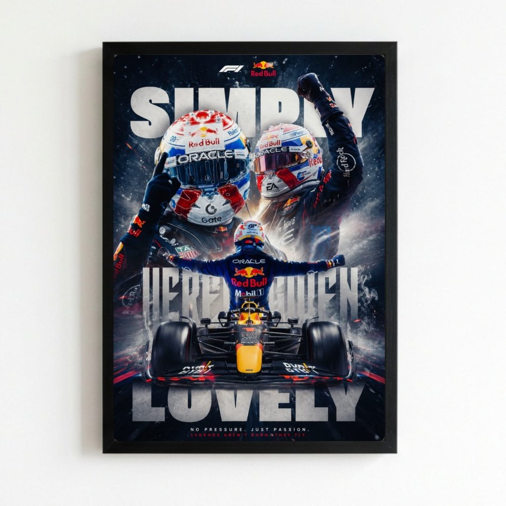 max verstappen red bull f1 - Vibes Districtmax verstappen red bull f1 poster NeroVibes District