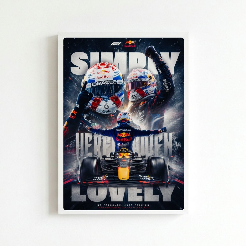 max verstappen red bull f1 - Vibes Districtmax verstappen red bull f1 poster BiancoVibes District