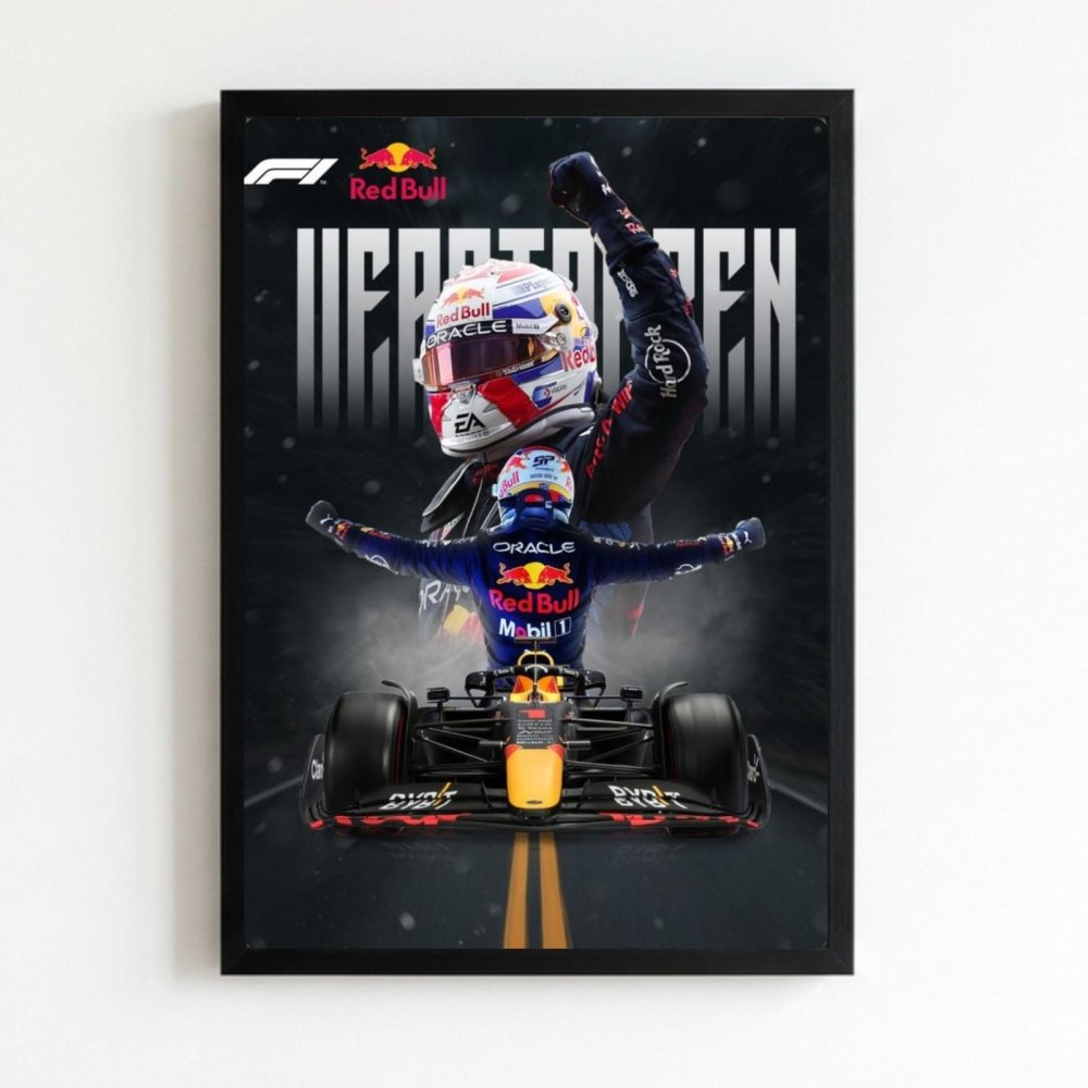 max verstappen red bull f1 - Vibes Districtmax verstappen red bull f1 poster NeroVibes District