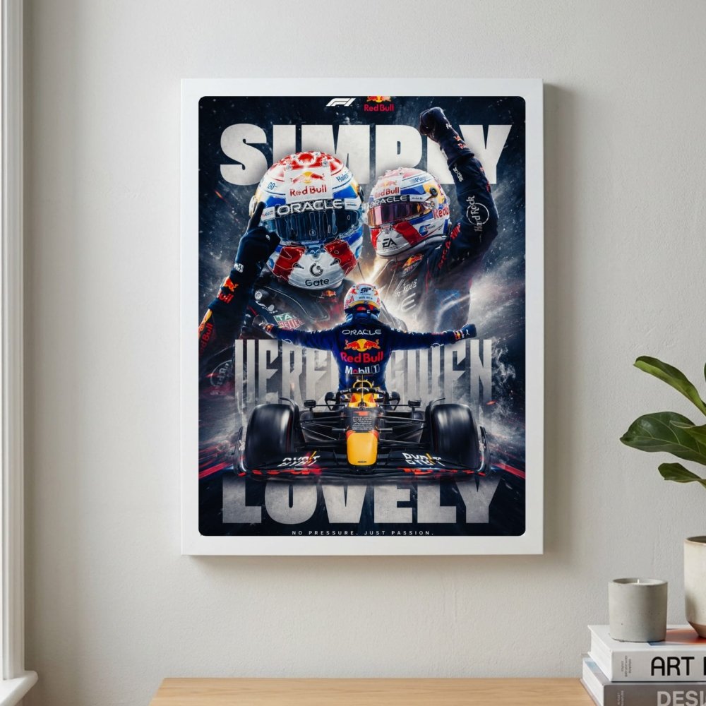 max verstappen red bull f1 - Vibes Districtmax verstappen red bull f1 poster GoldVibes District