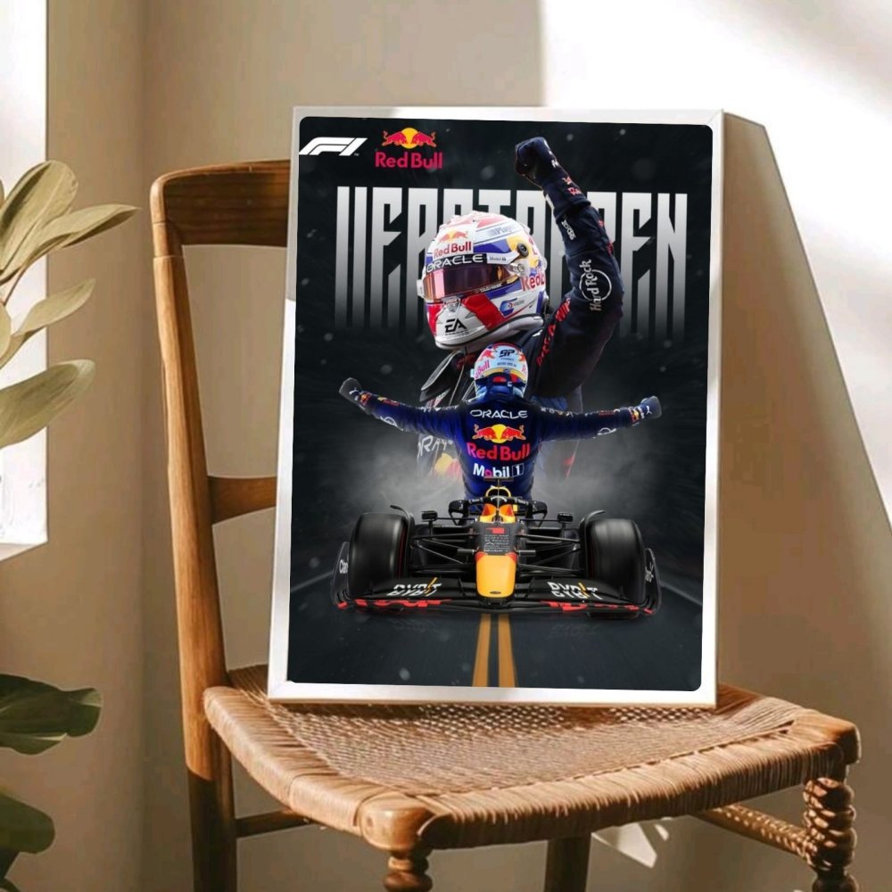 max verstappen red bull f1 - Vibes Districtmax verstappen red bull f1 poster SilverVibes District