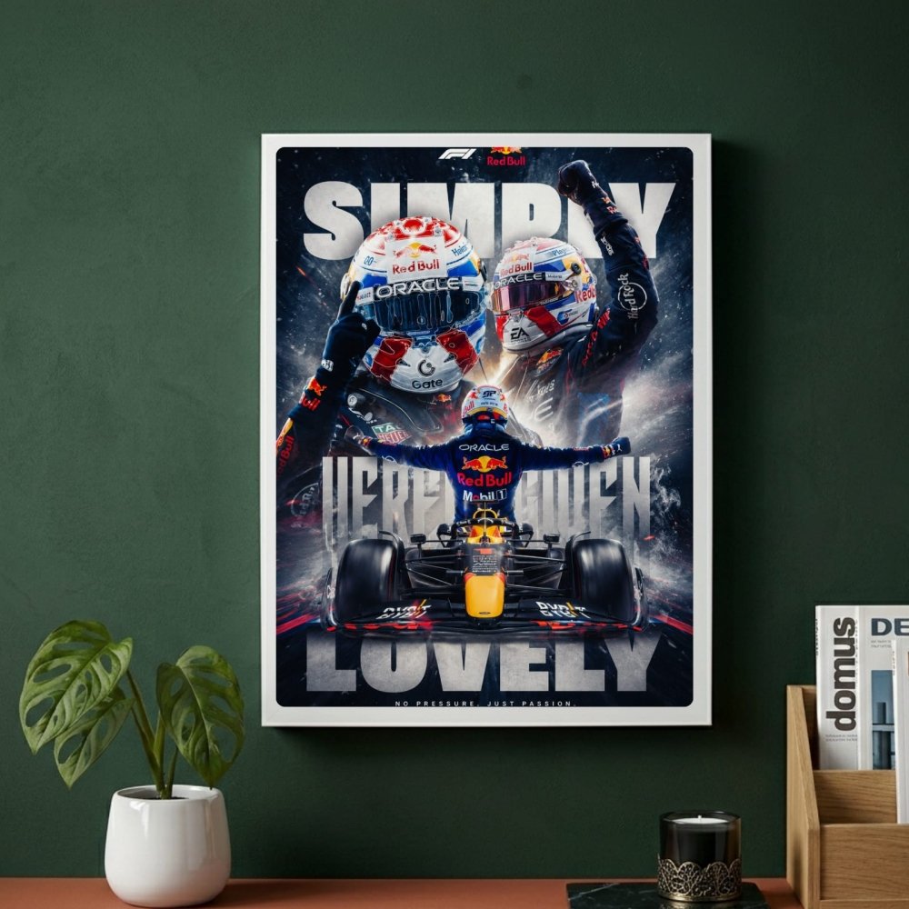 max verstappen red bull f1 - Vibes Districtmax verstappen red bull f1 poster GoldVibes District