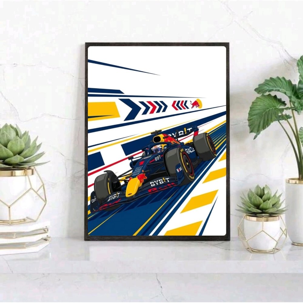 max verstappen red bull f1 - Vibes Districtmax verstappen red bull f1 poster SilverVibes District