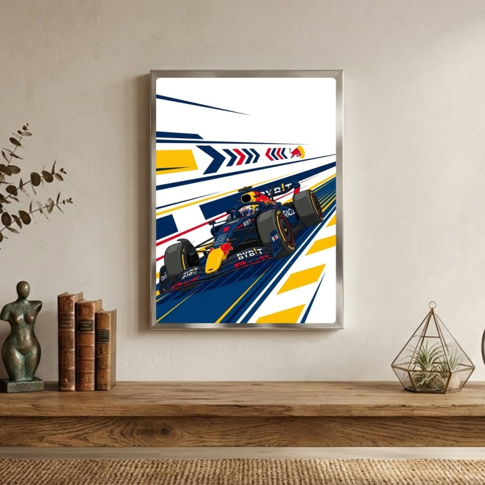 max verstappen red bull f1 - Vibes Districtmax verstappen red bull f1 poster SilverVibes District