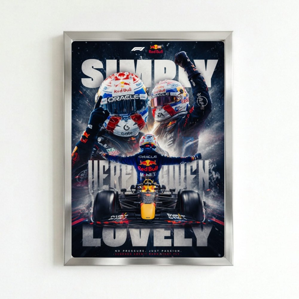 max verstappen red bull f1 - Vibes Districtmax verstappen red bull f1 poster SilverVibes District